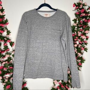 Brooks Brothers Red Fleece Gray Top Womens Medium